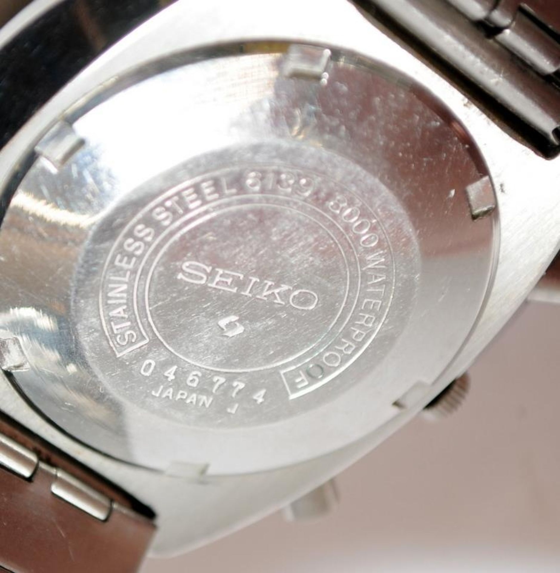 Vintage Seiko 5 Speed Timer gents automatic chronograph model ref 6139-8002, serial number dates - Image 4 of 4