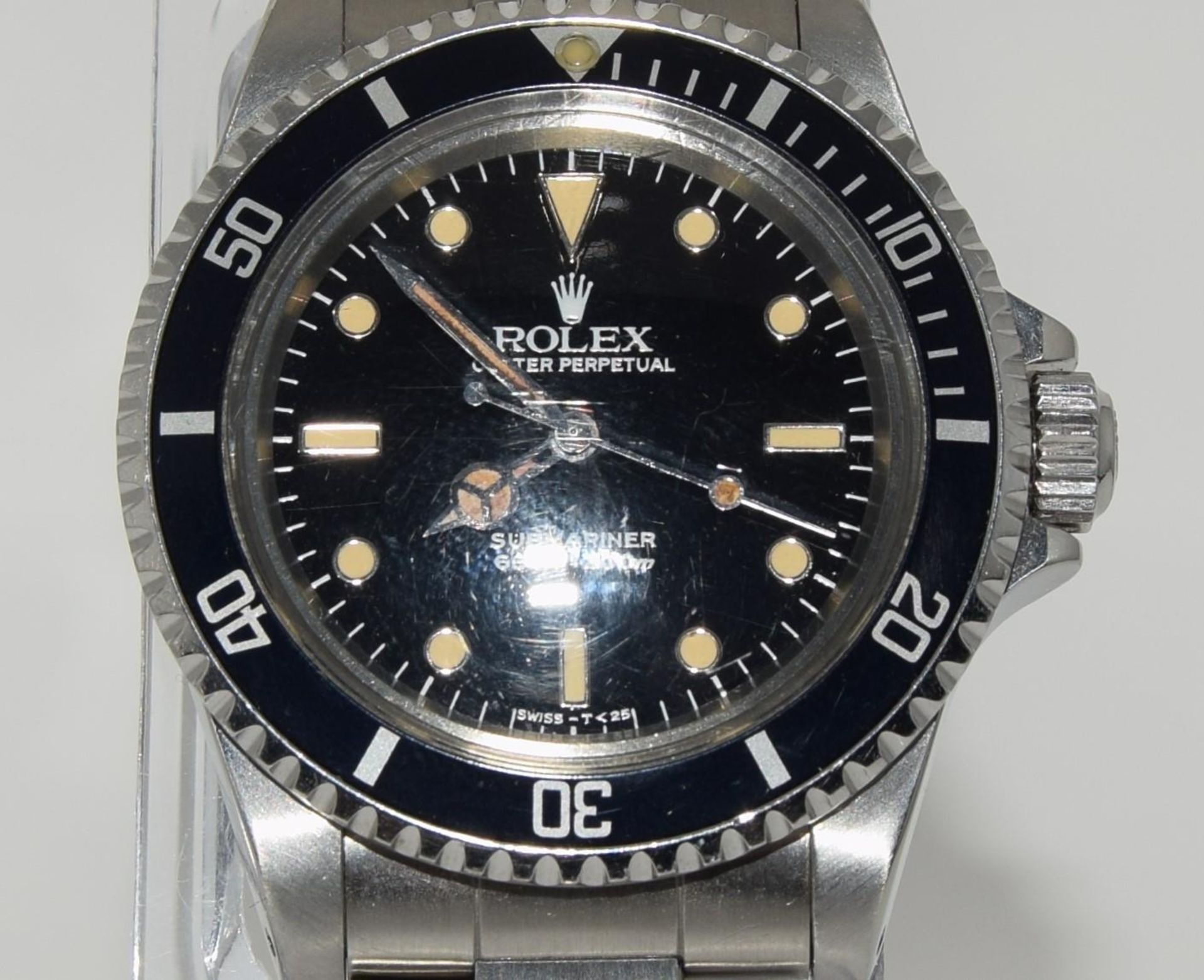 1985 Rolex Submariner 5513, black dial and bezel (5512 case back) Box, No papers. (ref 46) - Image 3 of 10