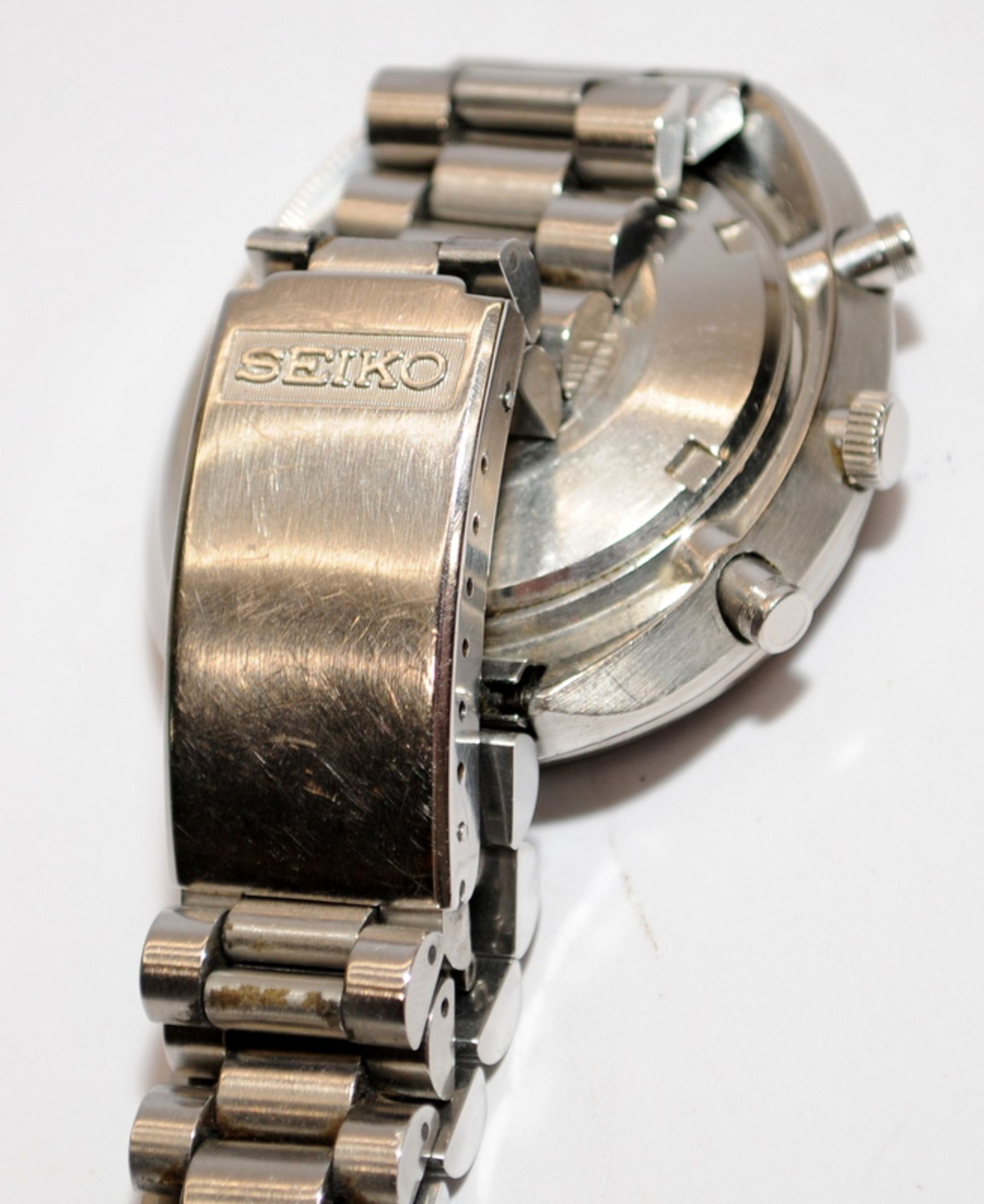 Vintage Seiko 'UFO' gents automatic chronograph model 6138-0011. Serial number dates this watch to - Image 5 of 5