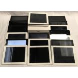 Collection of Apple iPads.