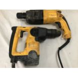 2 x DeWalt corded drills.