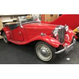 MG TD 1951 fitted with new SU petrol pump - new distributor and belts - new hood. In show room
