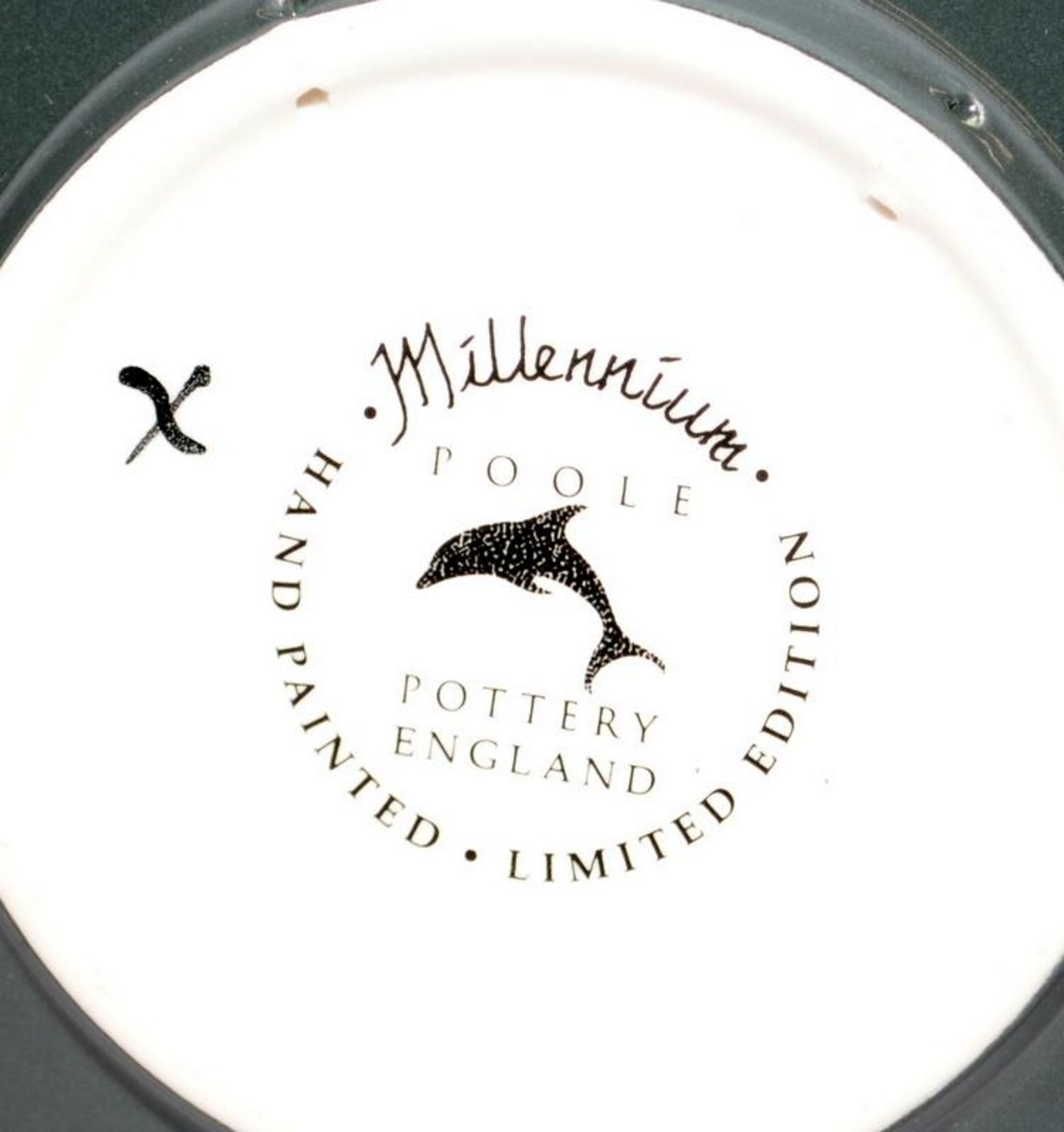 Boxed Poole Pottery 26.5cms Millennium charger c/w certificate - Image 2 of 3