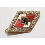 WW2 Hitler Youth Award, marked RMZ and BM 1/122 to reverse. Possible replica, examine