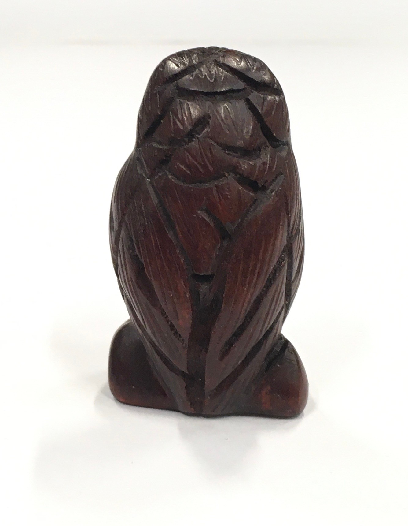 The Wise Owl Netsuke, signed. - Image 2 of 3