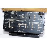 Rare Militaria: 1940's lighting control panel from a Lancaster Bomber. Item ref: 5C/3108. Complete