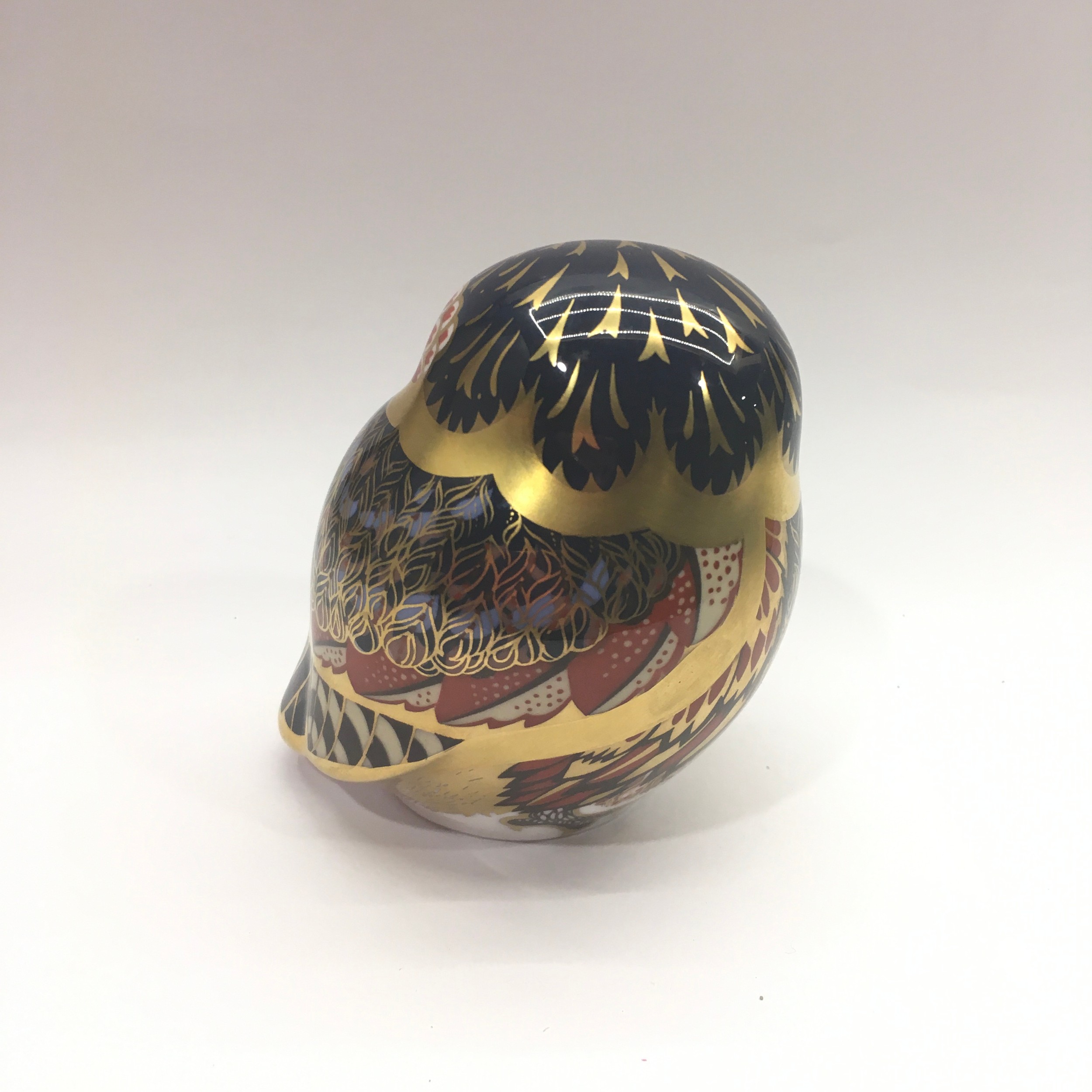 Royal Crown Derby paperweight: Little Owl, 1998, with gold stopper, unboxed. - Image 3 of 4