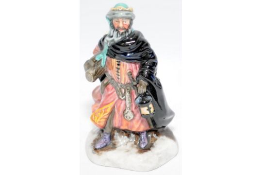 Royal Doulton Miniature Figurines King Wenceslas HN3262 together Town Crier HN3261 - Image 2 of 5