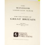 Green Windsor album Stamps Of Great Britain Volume One. Good level of completeness. Many rare and