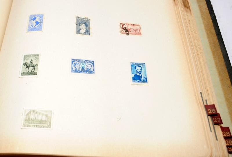 Three large stamp albums including The Ideal Postage Stamp Album Part II: Foreign Countries with a - Image 14 of 14