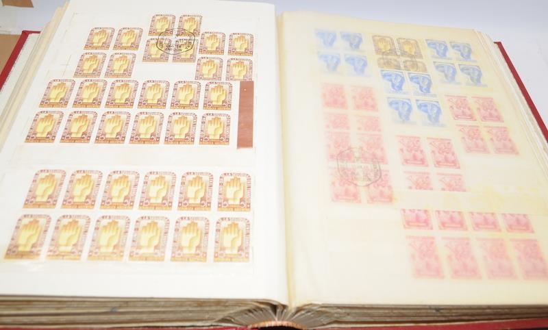 Three large stamp albums including The Ideal Postage Stamp Album Part II: Foreign Countries with a - Image 10 of 14