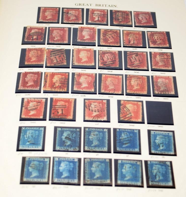 Green Windsor album Stamps Of Great Britain Volume One. Good level of completeness. Many rare and - Image 8 of 12
