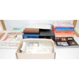 Very large collection of stamp related reference books, promotional brochures and collectors
