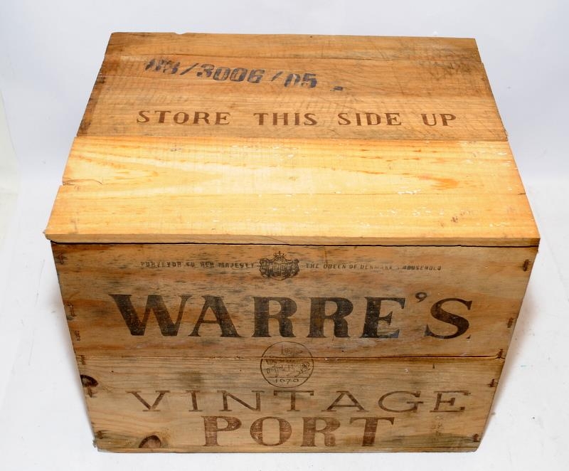 Bottle of Warre's Port 1977 vintage together with a wooden Warre's 1977 vintage port crate capable - Image 3 of 3