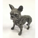 Cold painted bronze figure of a French Bulldog.