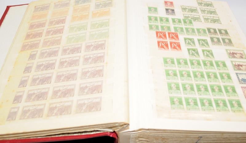 Three large stamp albums including The Ideal Postage Stamp Album Part II: Foreign Countries with a - Image 8 of 14