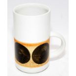 Troika pattern tall mug.