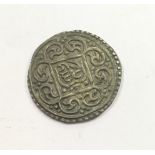 Nepal silver 1 mohar in good condition.
