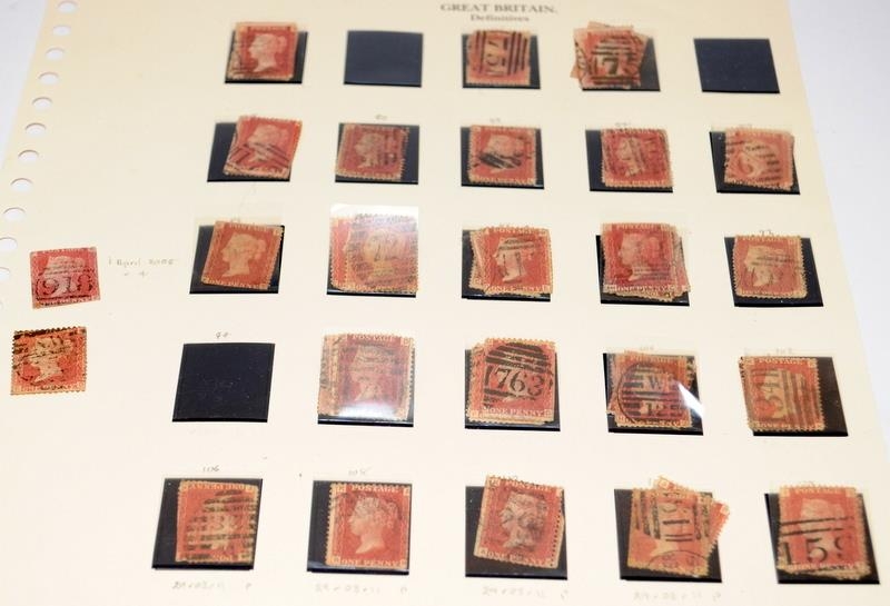 A good collection of Victorian Penny Red stamps on three stock cards. Includes numerous plate - Image 3 of 4