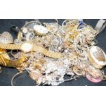 Large bag of costume jewellery