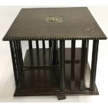 Antique tabletop revolving bookcase 33x35x35cm.