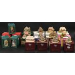 Lilliput Lane: boxed collection to include Jasmine Cottage, Dial Cottage, Bramble Cottage, Captain