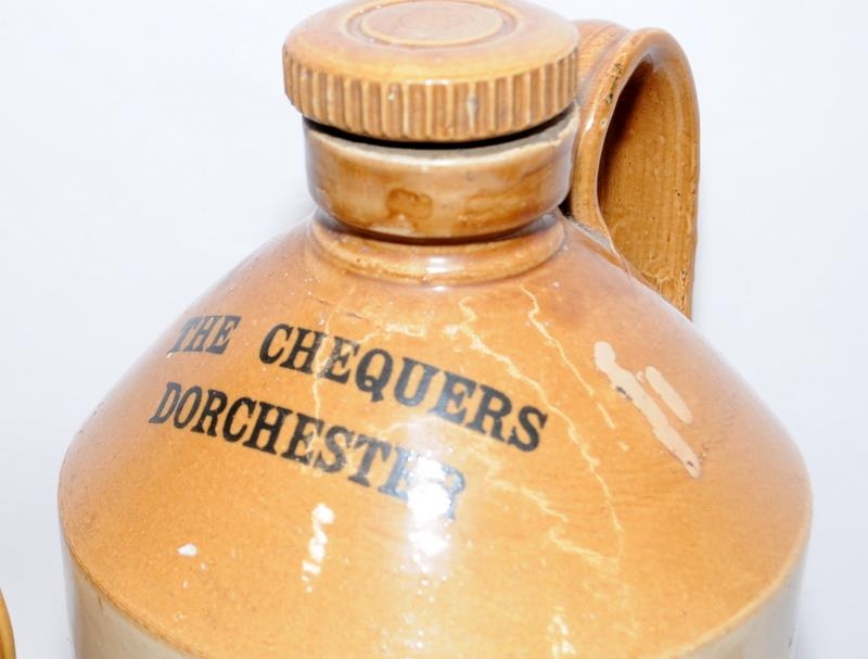 A collection of stoneware vessels to include a large example named for the Chequers Dorchester and a - Image 2 of 3