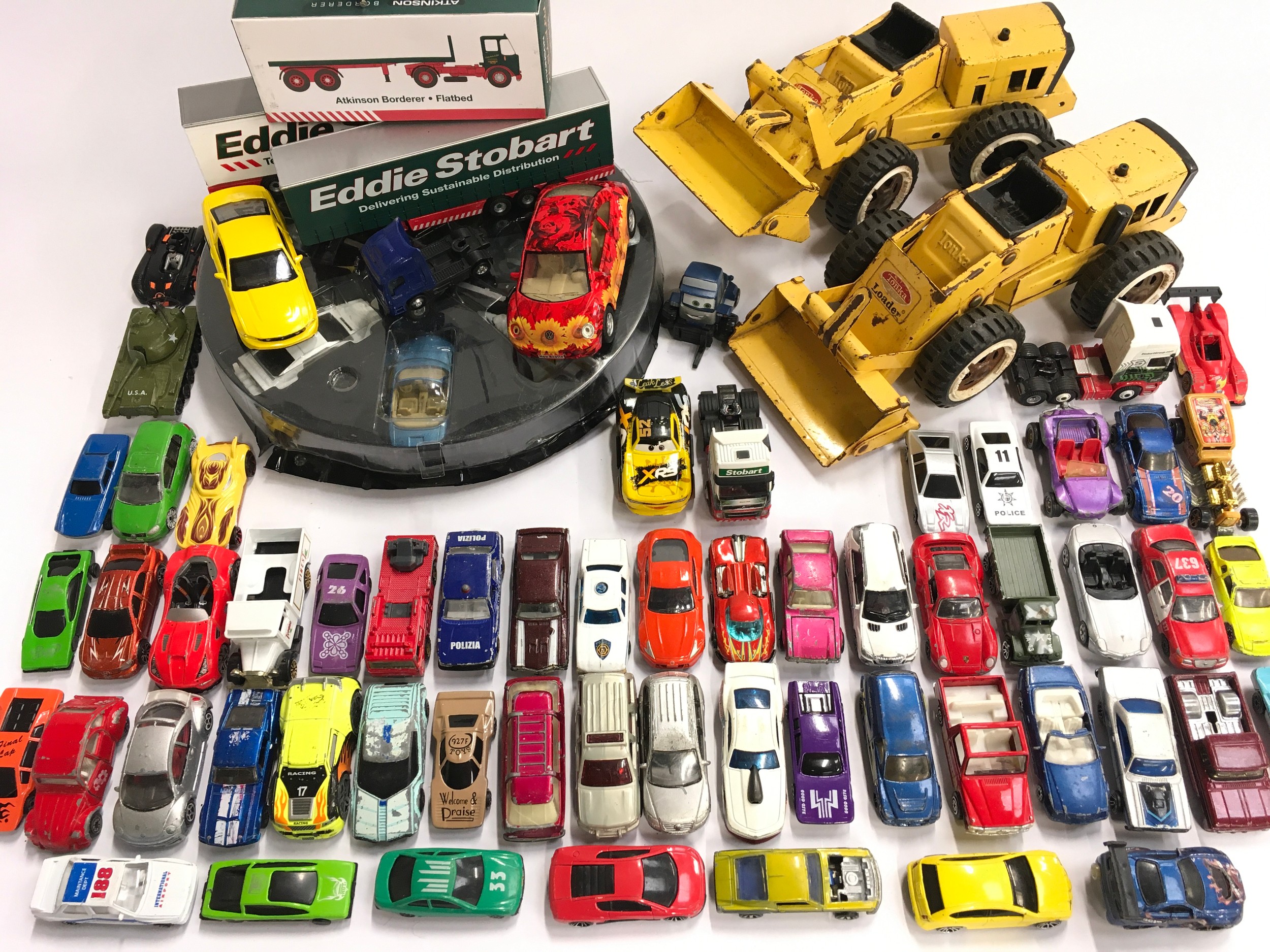 Collection of mixed die cast and plastic playworn vehicles to include Tonka, Matchbox and Corgi. - Image 2 of 2