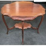 Mahogany Edwardian centre table 84x75x66cm.