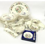 Large collection of Aynsley "Pembroke" chinaware, most of which still has the original plastic