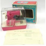 Vintage Bandai early 1970's child's electric sewing machine in original box with instruction