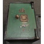 Phillips & Son London antique safe with keys 56x40x40cm.