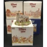 Lilliput Lane: Boxed collection to include St Lawrence Church, Secret Garden, Sulgrave Manor,