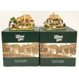 Lilliput Lane: The Golden Jubilee L2488 boxed together with Beekeeper's Cottage L2316 (2).