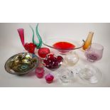 A quantity of studio and art glass including Caithness, Italian, Copenhagen etc