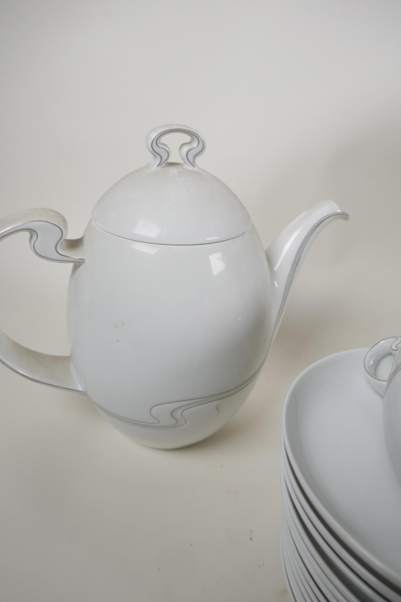 A Rosenthal twelve place setting Studio Line tea service, complete with teapot, sugar bowl, milk jug - Image 3 of 4