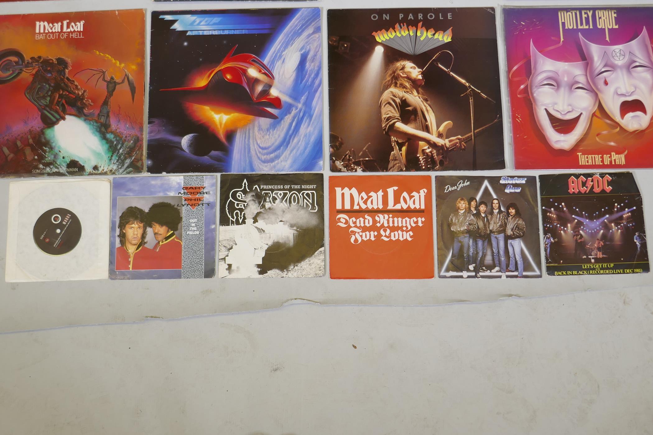 A quantity of 12" metal and rock vinyl LPs including Metallica, Meatloaf, Thin Lizzy, Motorhead, - Image 16 of 16