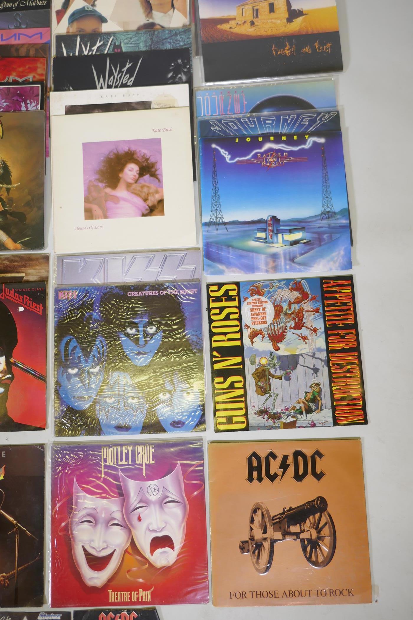 A quantity of 12" metal and rock vinyl LPs including Metallica, Meatloaf, Thin Lizzy, Motorhead, - Image 6 of 16