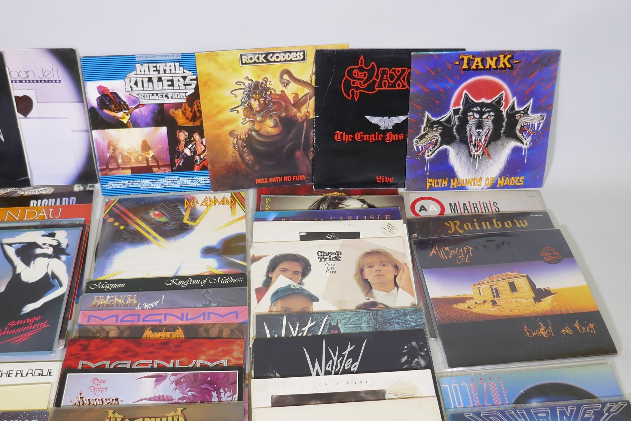 A quantity of 12" metal and rock vinyl LPs including Metallica, Meatloaf, Thin Lizzy, Motorhead, - Image 14 of 16
