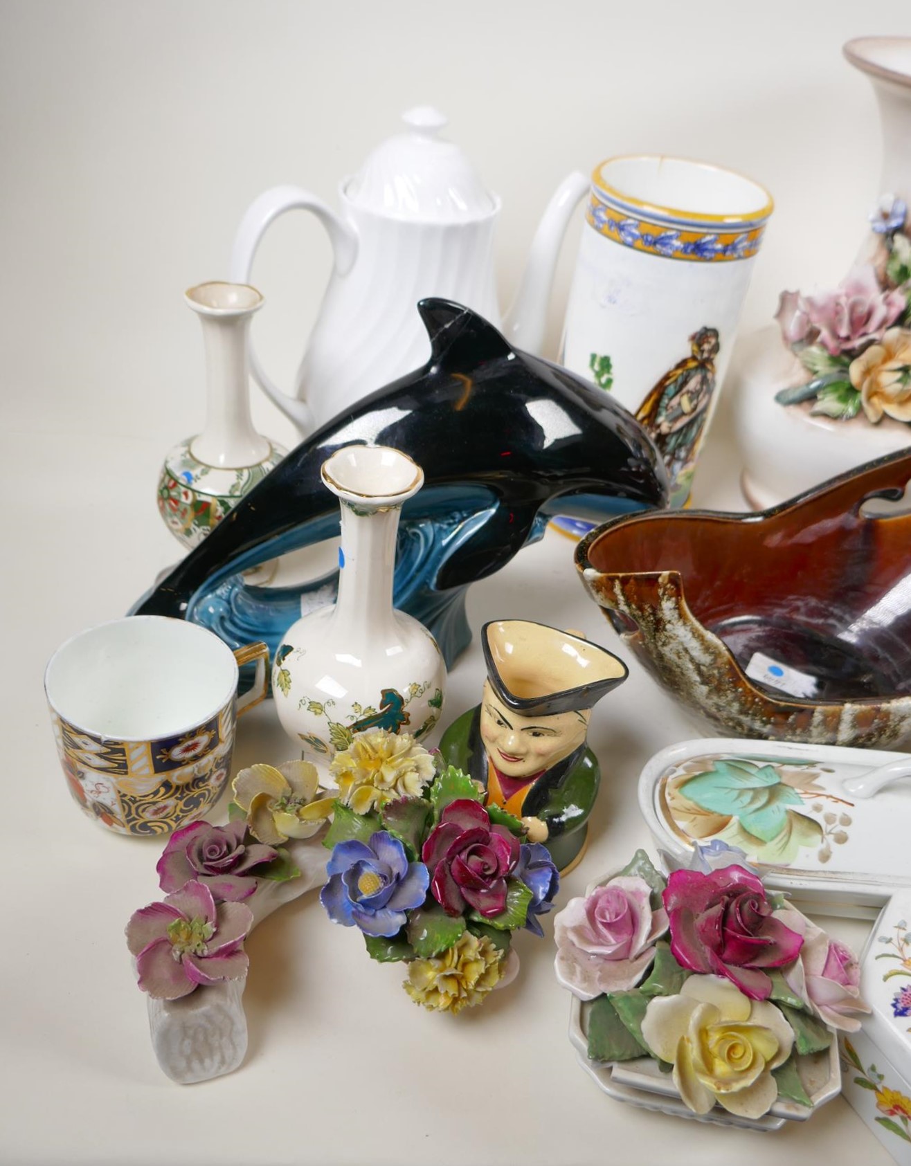 A quantity of decorative pottery and porcelain, mostly AF - Image 5 of 6