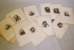 A quantity of early C19th engravings, portraits after Lawrence, Raeburn etc, various publishers