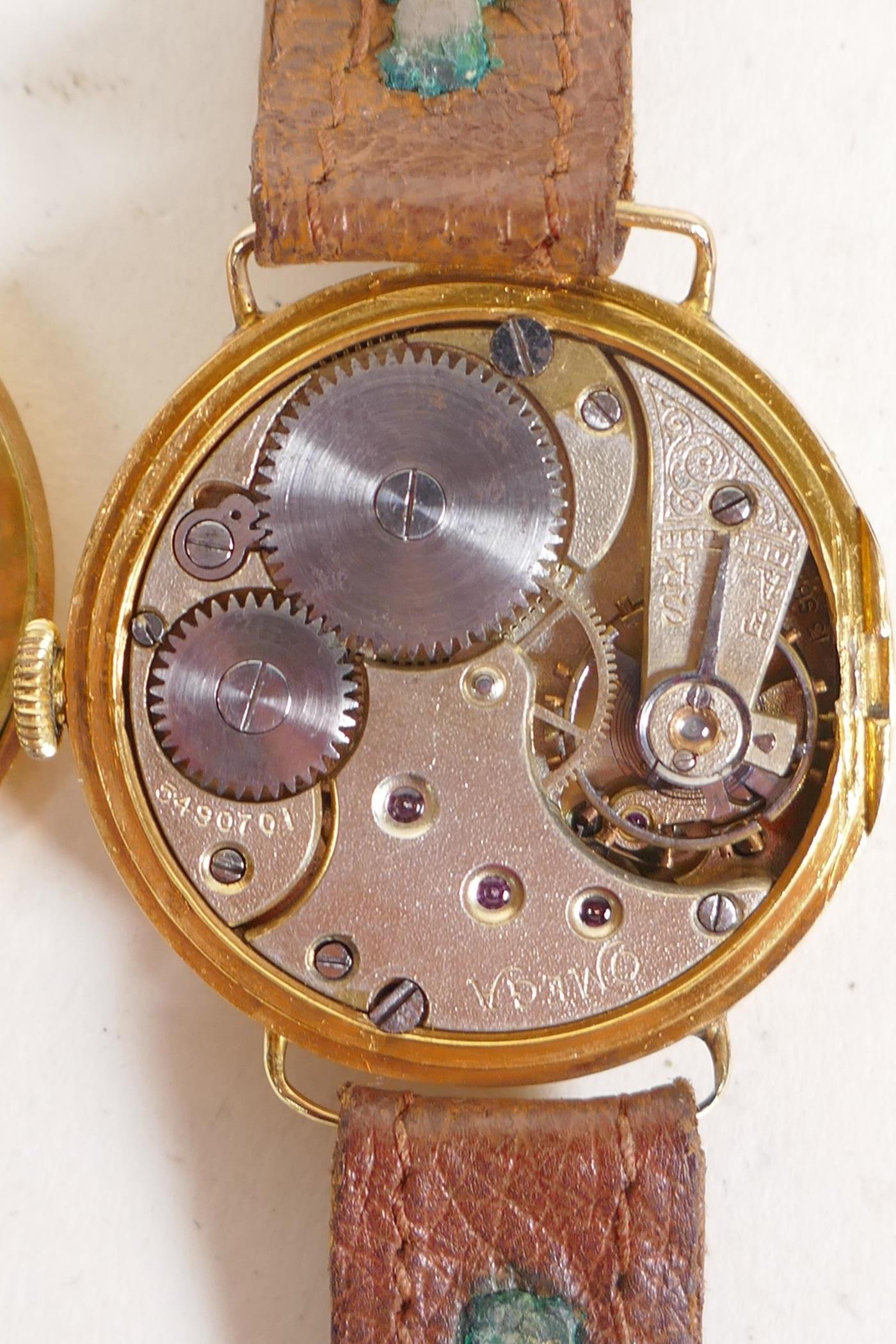 An Omega wrist watch in 18ct gold case, AF - Image 2 of 4