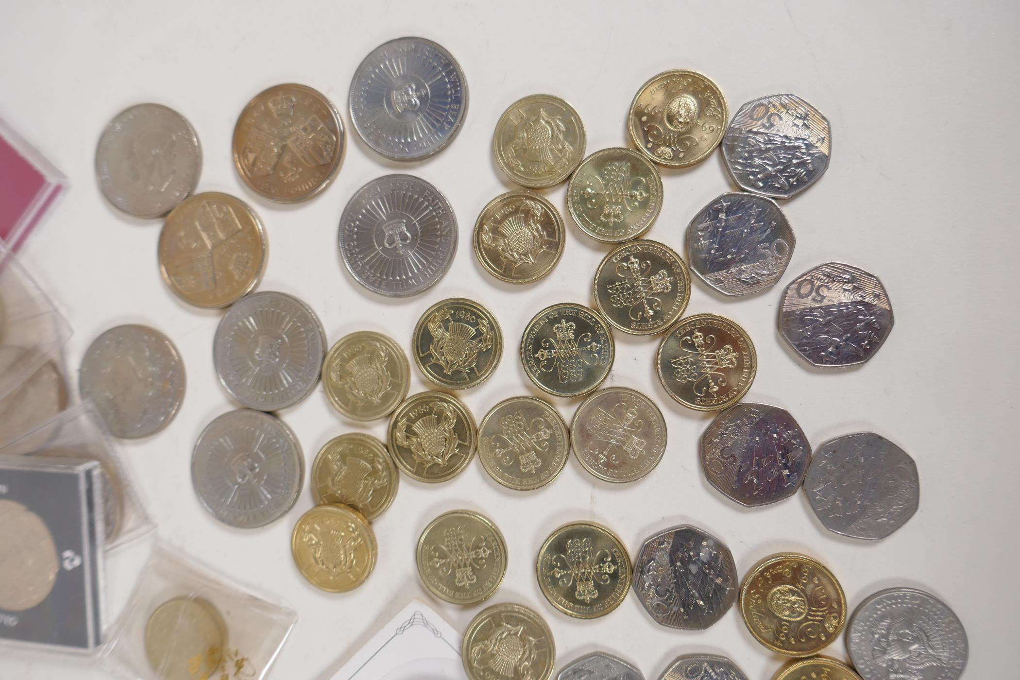 A quantity of mainly British assorted coins including commemorative early £2 etc - Image 2 of 6