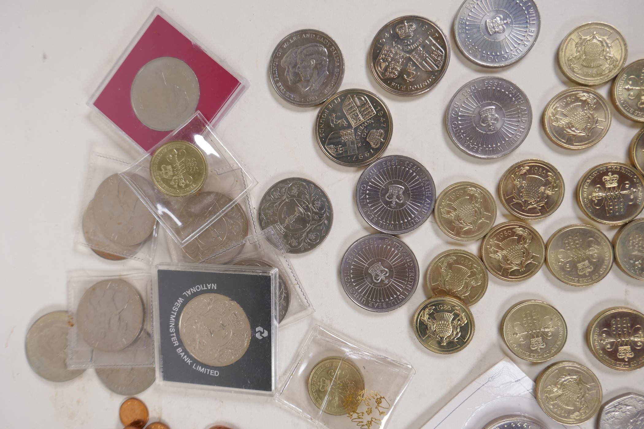 A quantity of mainly British assorted coins including commemorative early £2 etc - Image 3 of 6
