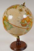 A Replogle 12" terrestrial globe from the World Classic series