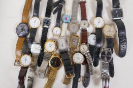 A quantity of ladies' and gentlemen's wrist watches