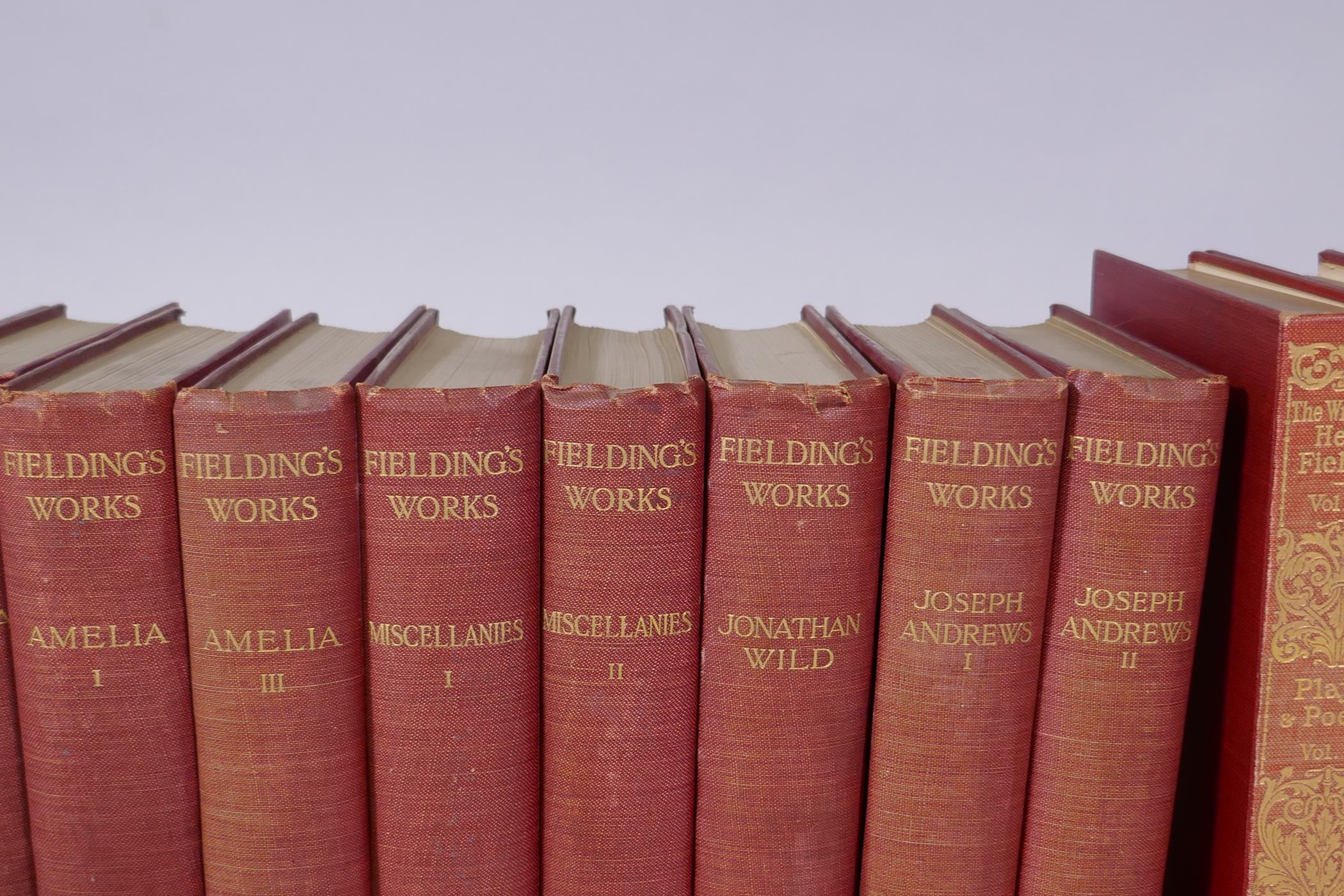 The writings of Henry Fielding, Plays and Poems, five volumes, no 317/375 limited edition, published - Image 3 of 11