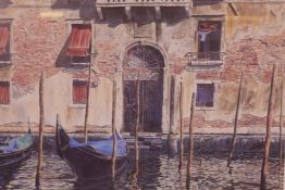 Michael M. Wood, a pair of Venetian limited edition prints, 'Resting Gondolas', 99/350, and '