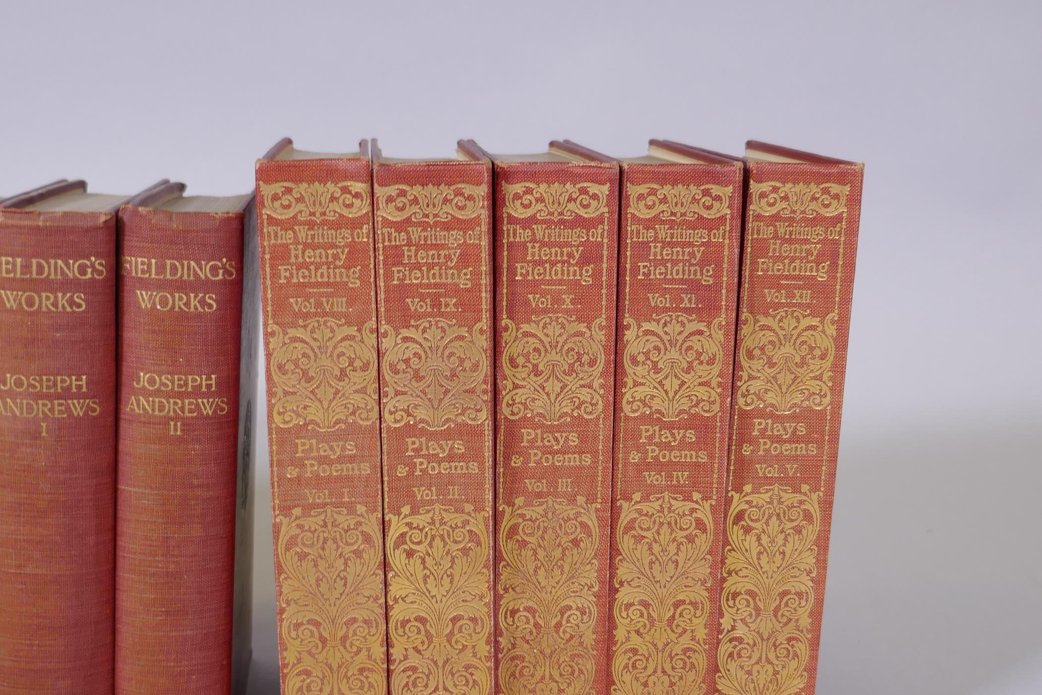 The writings of Henry Fielding, Plays and Poems, five volumes, no 317/375 limited edition, published - Image 4 of 11