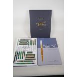 Two pen collectors' books, Steve Hull, 'The Swan Pen' limited edition, No 25/72, signed by the